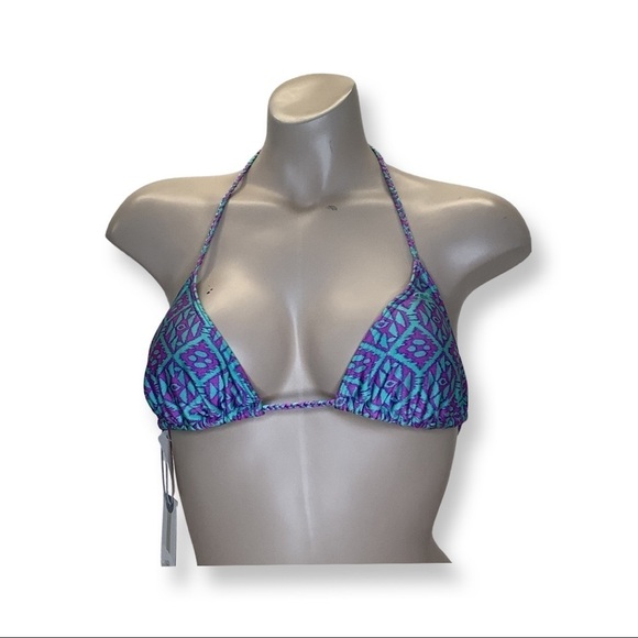 O’Neill Size Medium Braided Strap Triangle Bikini Top. New With Tags. - Picture 1 of 4